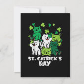 St Patricks Catricks Dag Katten Saint Pattys Aankondiging (Achterkant)