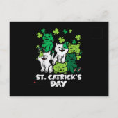 St Patricks Catricks Dag Katten Saint Pattys Aankondigingskaart (Achterkant)