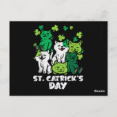 St Patricks Catricks Dag Katten Saint Pattys Briefkaart (Achterkant)