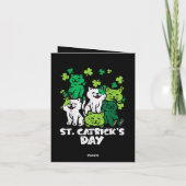St Patricks Catricks Dag Katten Saint Pattys Feestdagen Kaart (Achterkant)