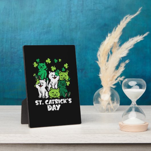 St Patricks Catricks Dag Katten Saint Pattys Fotoplaat (Zijkant)