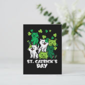 St Patricks Catricks Dag Katten Saint Pattys Kaart (Staand voorkant)