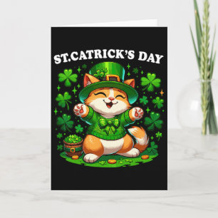 St Patricks Catricks Dag Katten Saint Pattys Kat L Kaart