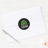 St Patricks Catricks Dag Katten Saint Pattys Kat L Ronde Sticker (Envelop)