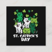 St Patricks Catricks Dag Katten Saint Pattys Klantenkaartje (Voorkant)