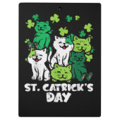 St Patricks Catricks Dag Katten Saint Pattys Klembord (Achterkant)