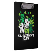 St Patricks Catricks Dag Katten Saint Pattys Klembord (Rechts)