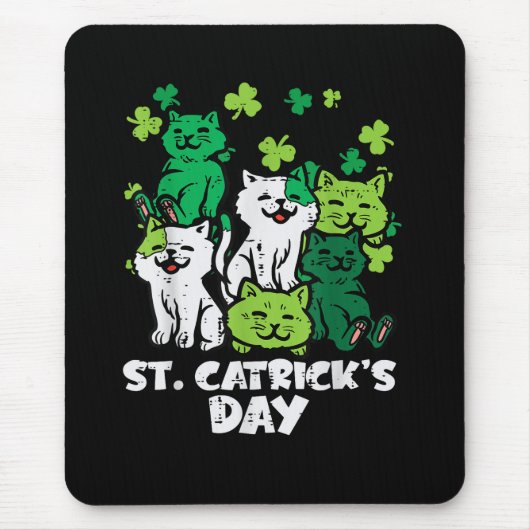 St Patricks Catricks Dag Katten Saint Pattys Muismat (Voorkant)