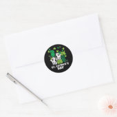 St Patricks Catricks Dag Katten Saint Pattys Ronde Sticker (Envelop)