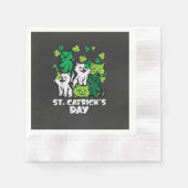 St Patricks Catricks Dag Katten Saint Pattys Servet (Voorkant)