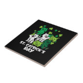St Patricks Catricks Dag Katten Saint Pattys Tegeltje (Zijkant)