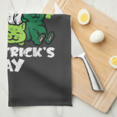 St Patricks Catricks Dag Katten Saint Pattys Theedoek (Quarter Fold)