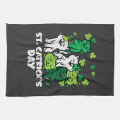 St Patricks Catricks Dag Katten Saint Pattys Theedoek (Horizontaal)