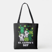 St Patricks Catricks Dag Katten Saint Pattys Tote Bag (Achterkant)