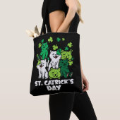 St Patricks Catricks Dag Katten Saint Pattys Tote Bag (Dichtbij)