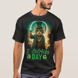 St Patricks Catricks Dag Katten Sint Pattys Dag T-shirt