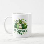 St. Patrick's Catricks Dag Katten Sint Pattys Vrou Koffiemok (Links)