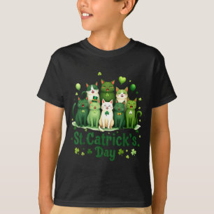 St. Patrick's Catricks Dag Katten Sint Pattys Vrou T-shirt