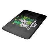 St Patricks Catricks Day Cats Saint Pattys Badmat (Gekanteld)
