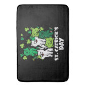 St Patricks Catricks Day Cats Saint Pattys Badmat (Voorkant Verticaal)
