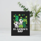 St Patricks Catricks Day Cats Saint Pattys Briefkaart (Staand voorkant)