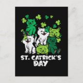 St Patricks Catricks Day Cats Saint Pattys Briefkaart (Voorkant)