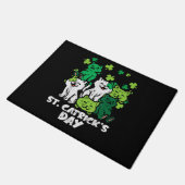 St Patricks Catricks Day Cats Saint Pattys Deurmat (Schuin)