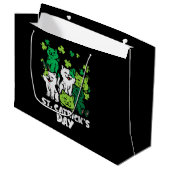St Patricks Catricks Day Cats Saint Pattys Groot Cadeauzakje (Voorkant Gekanteld)