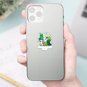 St Patricks Catricks Day Cats Saint Pattys Sticker (Telefoon)