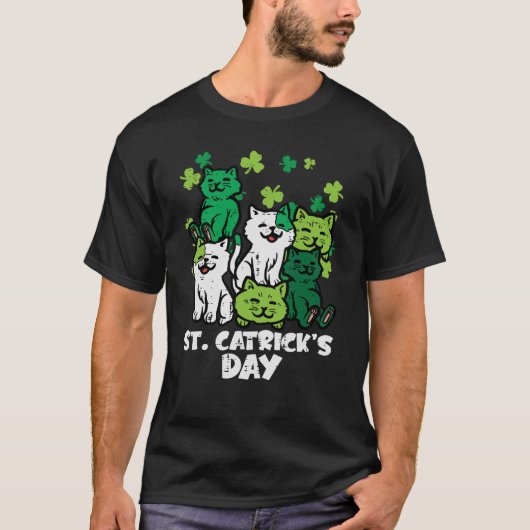 St Patricks Catricks Day Cats Saint Pattys Women G T-shirt (Voorkant)