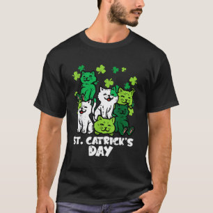 St Patricks Catricks Day Cats Saint Pattys Women G T-shirt