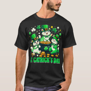 St Patricks Catricks Day Cats Saint Pattys Women G T-shirt