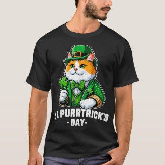 St Patricks Catricks Day Cats Saint Pattys Women G T-shirt