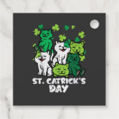 St Patricks Catricks Day Katten Saint Pattys Bedankjes Labels (Achterkant)