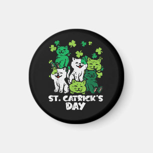 St Patricks Catricks Day Katten Saint Pattys Magneet