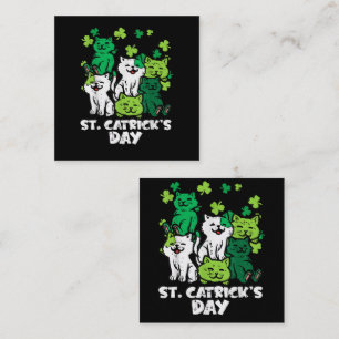 St Patricks Catricks Day Katten Saint Pattys Notitiekaartje