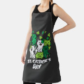 St Patricks Catricks Day Katten Saint Pattys Schort (Insitu)