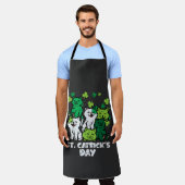 St Patricks Catricks Day Katten Saint Pattys Schort (Gedragen)