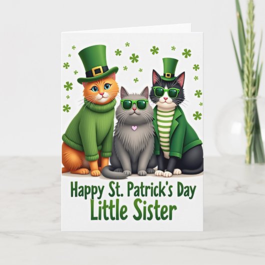 St Patricks Cats Kunstkaart Kaart (Voorkant)
