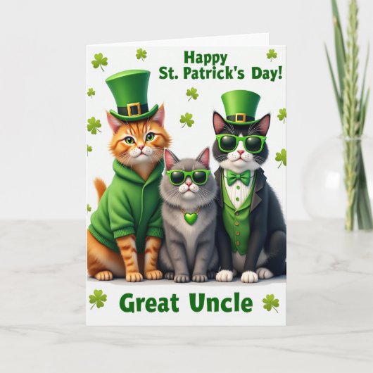 St. Patricks Cats Oudoom Kaart (Voorkant)
