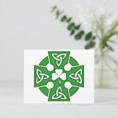 St Patrick's Celtic cross Briefkaart (Staand voorkant)