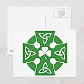 St Patrick's Celtic cross Briefkaart (Voorkant / Achterkant)
