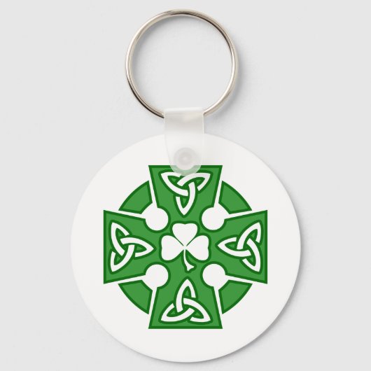 St Patrick's Celtic cross Sleutelhanger (Voorkant)