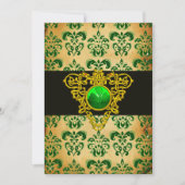 ST. PATRICK'S CELTIC HEART Green Damask Parchment Kaart (Voorkant)
