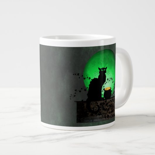 St. Patrick's Chat Noir Grote Koffiekop (Voorkant rechts)