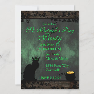 St. Patrick's Chat Noir Kaart