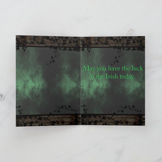 St. Patrick's Chat Noir Kaart (Binnen)