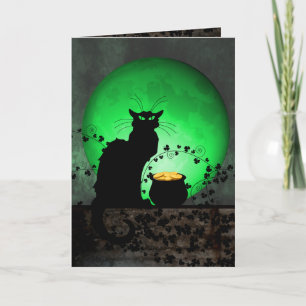 St. Patrick's Chat Noir Kaart