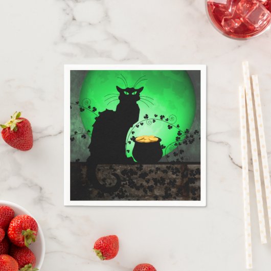 St. Patrick's Chat Noir Servet (Insitu)