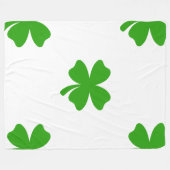 st patricks clover emoji blanket fleece deken (Voorkant (Horizontaal))